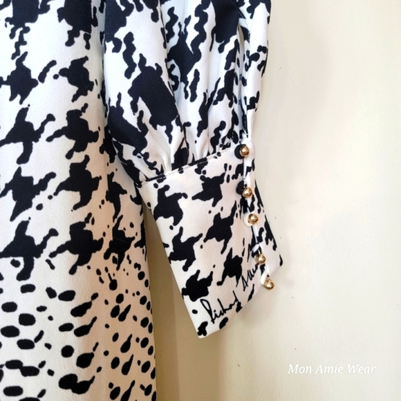 RICHARD ALLAN x H&M Houndstooth Mini Sheath Dress Boatneck Size 0 - Picture 11 of 11